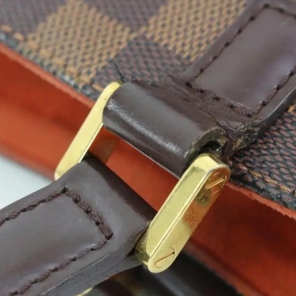 Louis Vuitton Discontinued Damier Ebene Uzes Manhattan Shoulder Bag - Picture 13 of 16
